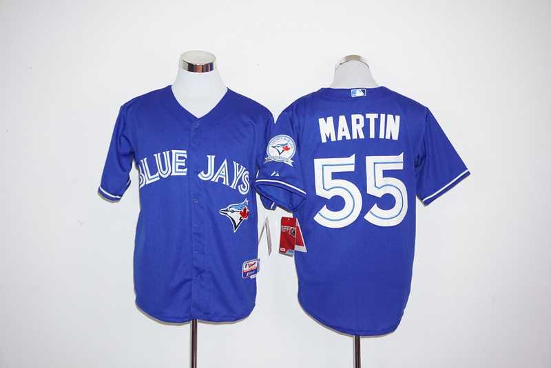 Toronto Blue Jays #55 Russell Martin Player 40TH Patch Blue Stitched Jersey,We sell and wholesale Toronto Blue Jays #55 Russell Martin Player 40TH Patch Blue Stitched Jersey on line form chian!